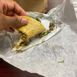 Steak taco