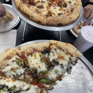 Pepperoni/sausage and The Works