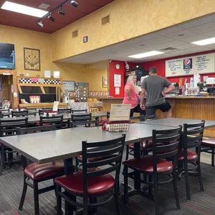 the dining area