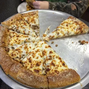 Hamburger pizza