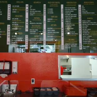 Menu board