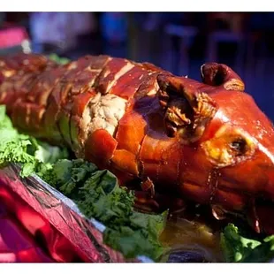 Reyna's allowed us to bring in a Lechon for the dinner (Photo by Jerry Yoon Photography)