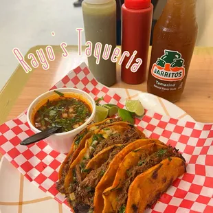 Birria Tacos plate