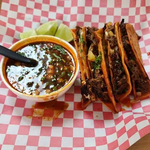 Birria Tacos plate