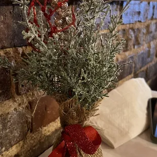Cute holiday table decor