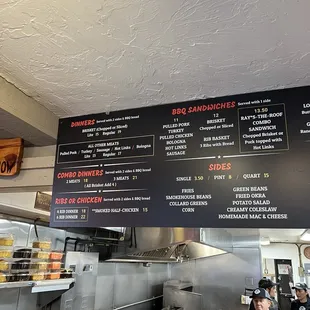 Menu as of 02/2025