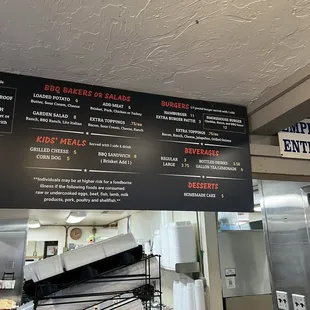 Menu as of 02/2025