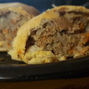 The beef paste, pie crust and delicious