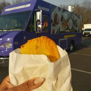 Quick stop to get a snack - spicy beef patties