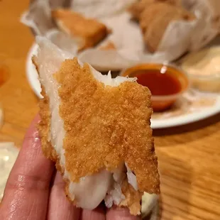 Inside a Fried Catfish Fillet