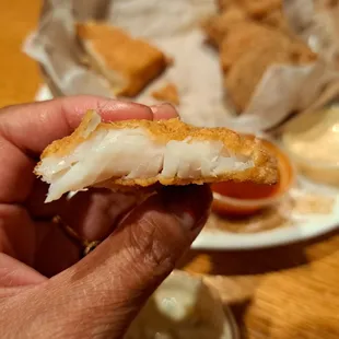 Inside a Fried Catfish Fillet