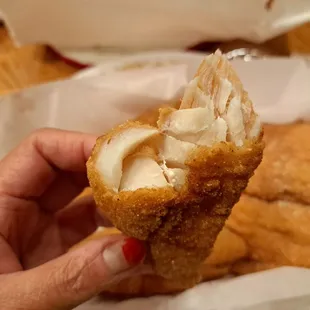 Inside the Red Snapper fried fish