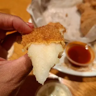 Inside a Fried Basa Fish Fillet