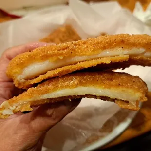Inside the catfish fried fish
