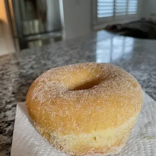 Yeast donut so fluffy &amp; sugary.