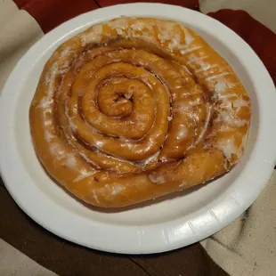Giant cinnamon roll!
