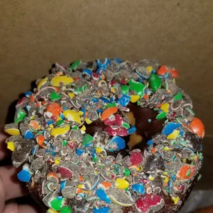 M&amp;M donut