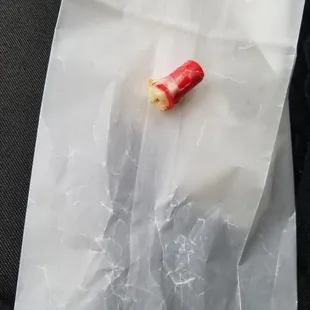 Chunk of plastic I found in my donut