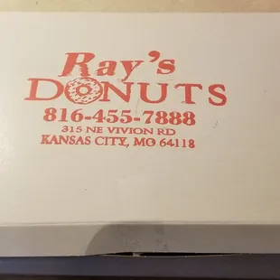 a box of doughnuts