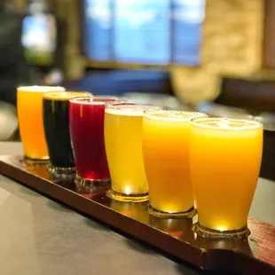 Flight of beer, this specifically from the 1840 Brewing Company tap takeover.
