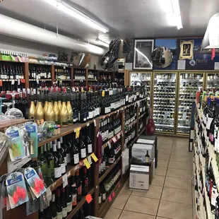 rows of bottles of wine