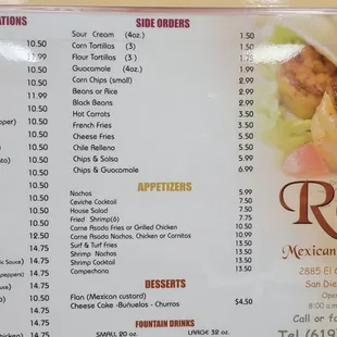 More menu