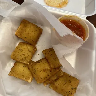 Fried 3 Cheese Ravioli