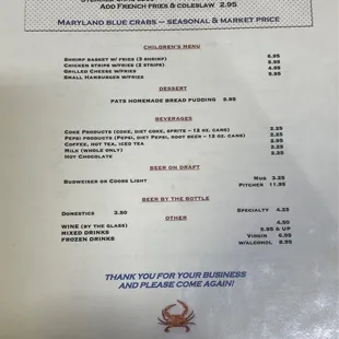 New Menu - Back