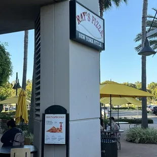 outside