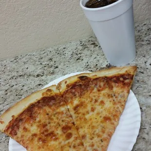 2 slice and a drink lunch special for just over $5.00.  Decent.