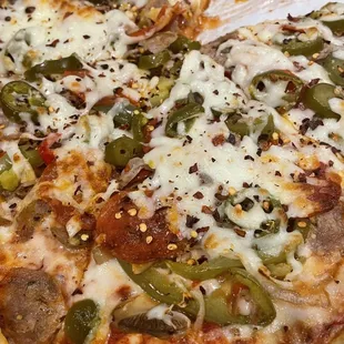 Monster pie with jalapeños