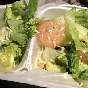 See how full the salad