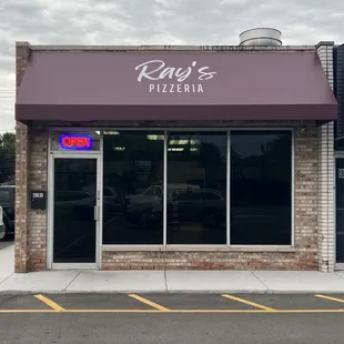 the front of the restaurant