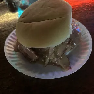 Hot ham sandwich