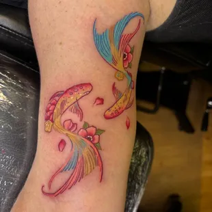 Colorful beta fish done by Rippy at raystattoo.com