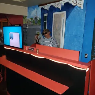a man sitting at a bar