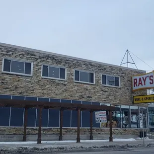 the outside of the building