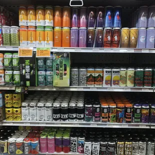 Some of the craft beer selection