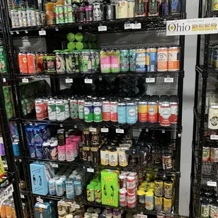 a variety of beverages