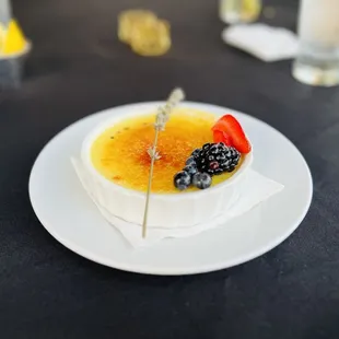 Lavender crème brûlée