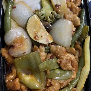 Chicken with garlic sauce