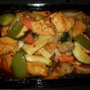 General tso's tofu Freaking tasty! Especially if you like tofu.