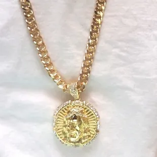 Fashion Gold Color Chain &amp; Pendant set