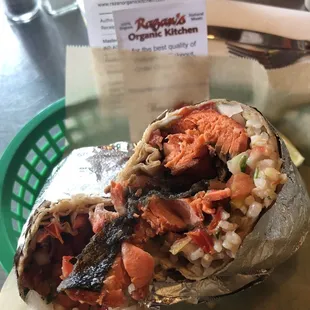 Salmon Burrito