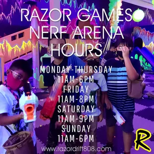 Summer hours. For all parties, events please call our events team at 808-388-8844.