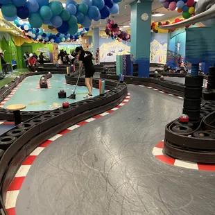 Toddler&apos;s track on left