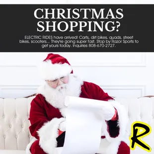 Electric rides are in! Stop by to get the biggest &amp; best gift!