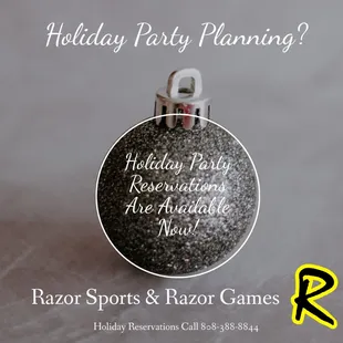 Holiday around the corner! Call our reservations team to book your holiday patty.