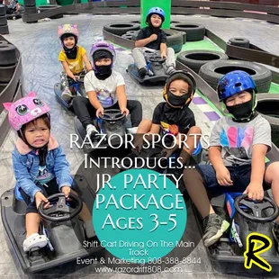 Jr. Party Packages available now-for ages 3-5! Call Events today 808-388-8844.