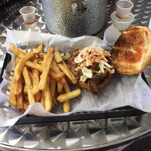 Barbecue special. $6.25 Very tasty and the sauce was great.